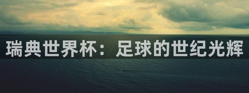 世预赛免费直播入口：瑞典世界杯：足球的世纪光辉